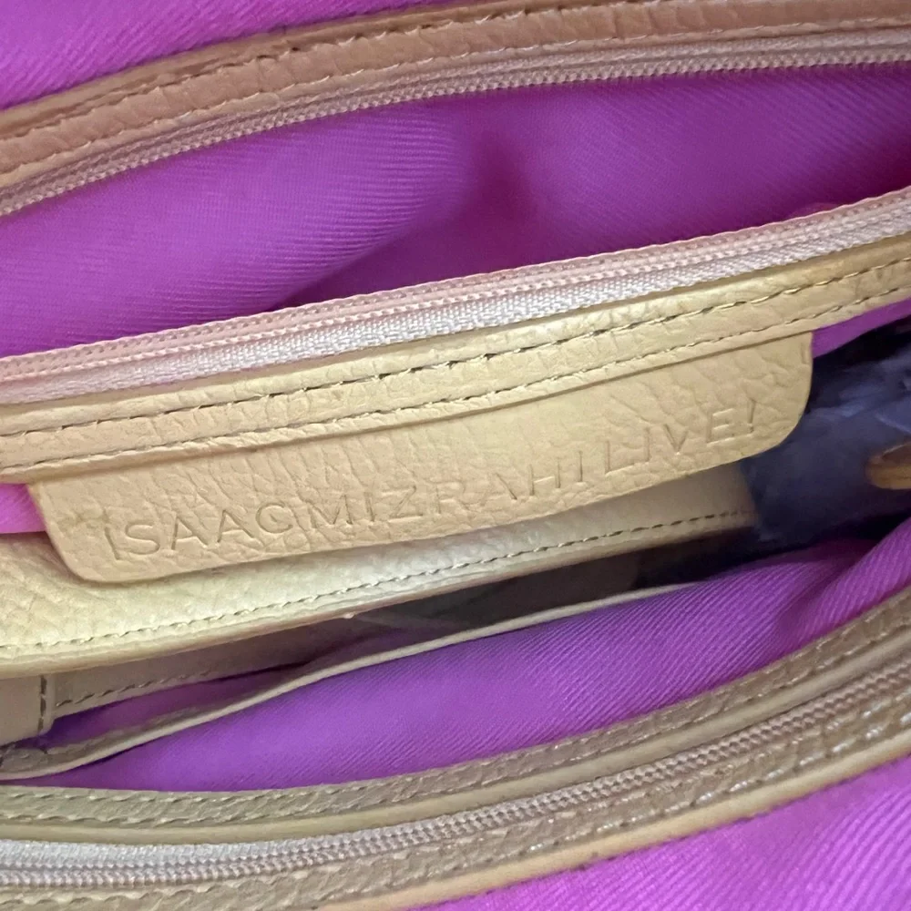 Isaac Mizrahi canary yellow Crossbody Purse - Picture 3 of 3